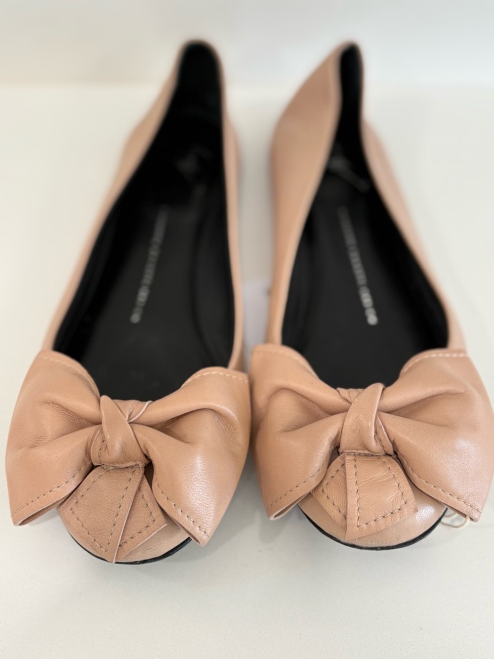 ✨ Giuseppe Zanotti Leather Ballet Flats – Size 39 ✨
